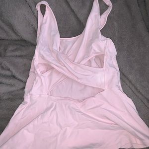 Baby pink peplum top